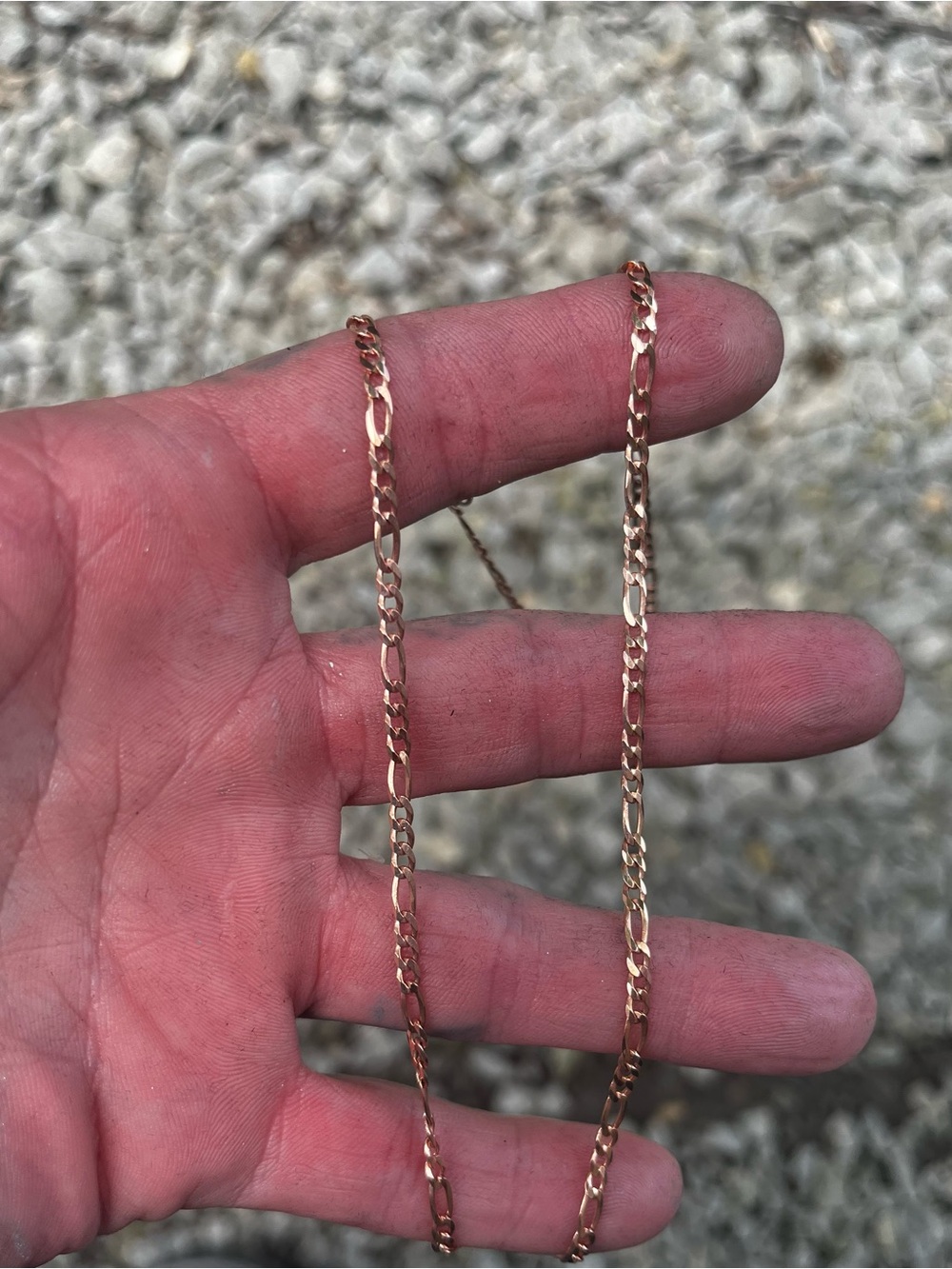 Rose Gold Figaro Chain Necklace - Women Jewelry